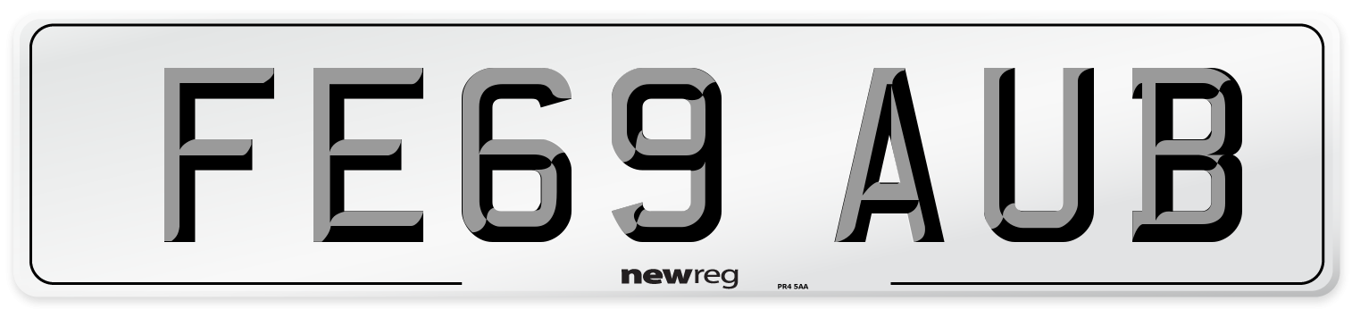 FE69 AUB Number Plate from New Reg